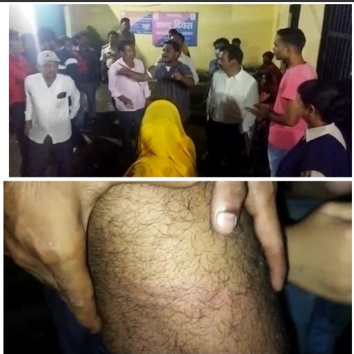 गजब की पुलिसिंग,युवक की पिटाई से थाना में हंगामा,एक पक्षीय कार्रवाई का  अनोखा नमूना